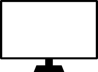 Blank modern tv screen template