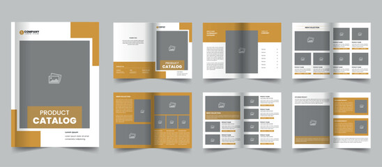 Multipurpose product catalog template design or company  brochure, interior catalogue template - obrazy, fototapety, plakaty
