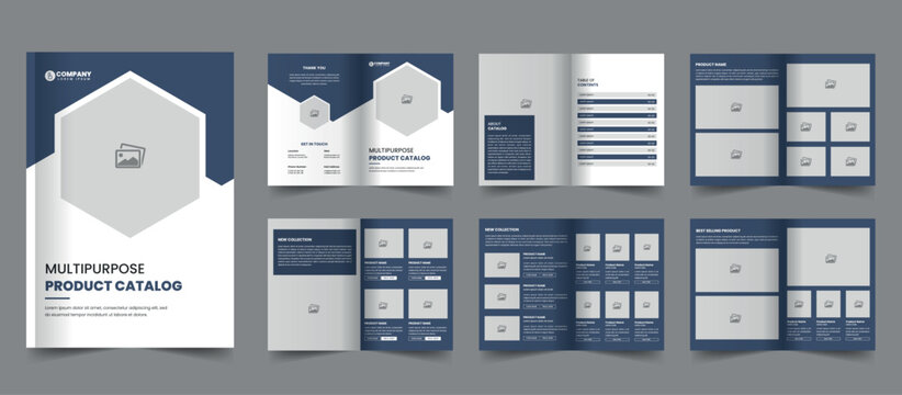 Multipurpose product catalog design or company  brochure catalogue template, Magazine