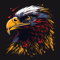 Eagle Head Eagle Logo Symbol - Gaming Logo Elegant Element for Brand - Eagle Abstract Symbols