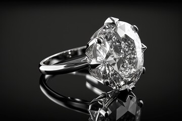 Diamond Ring. Generative AI