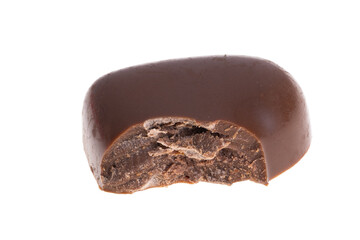 chocolate hearts isolated