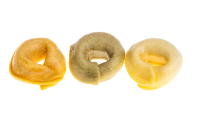 dry ravioli isolated