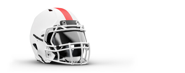 Realistic silhouette of a NFL american football helmet man in action isolated white background.