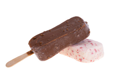 ice cream on a stick isolated