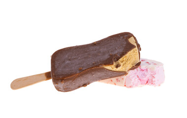 ice cream on a stick isolated