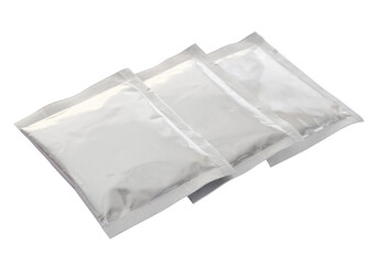 plastic package bag isolated with clipping path for mockup