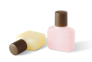 shampoo and soap plastic bottle isolated with clipping path