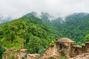 Rudkhan Castle architecture in Iran. Rudkhan Castle is a brick and stone medieval castle, located in southwest of Fuman city, in Gilan province, Iran