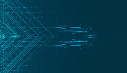 Abstract speed movement of arrows