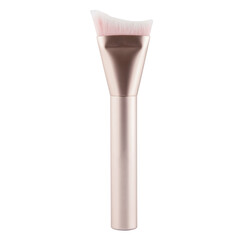 The brush for cosmetics is isolated on a white background. Concept of care of skin