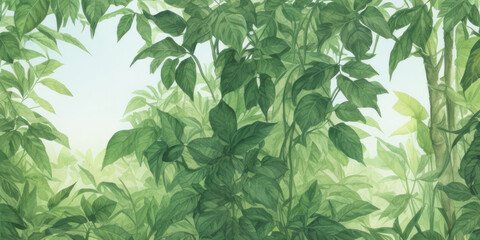 Obraz na płótnie Canvas Dense leaf jungle