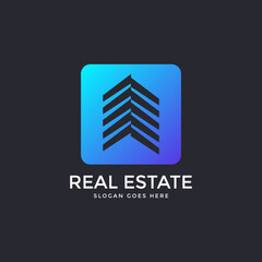 Real Estate Logo Design. Creative abstract real estate icon logo template, Creative Building Concept Logo Design Template, logo design inspiration