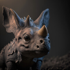 Obraz premium Baby Triceratops