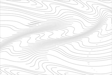 Abstract light design with thick wave lines. Vector illustration