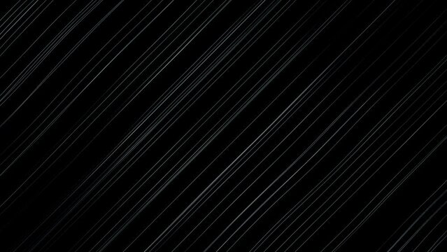 Black and white abstract straight lines pattern seamless looping slow motion copy space background animation.