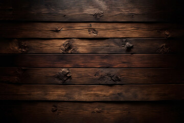 old wooden background, Old Dark Wood Background illustration, Generative Ai