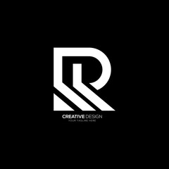 Modern letter R creative branding logo