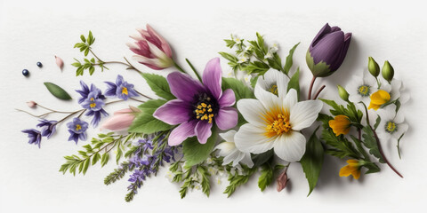 Easter Blooms: A Bouquet of Fresh Spring Flowers to Celebrate the Holiday