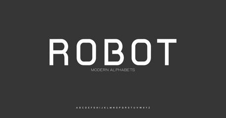 Modern Sports tech font typography. MINIMAL vector typeface for a company. Minimal gaming fonts for logo design.	