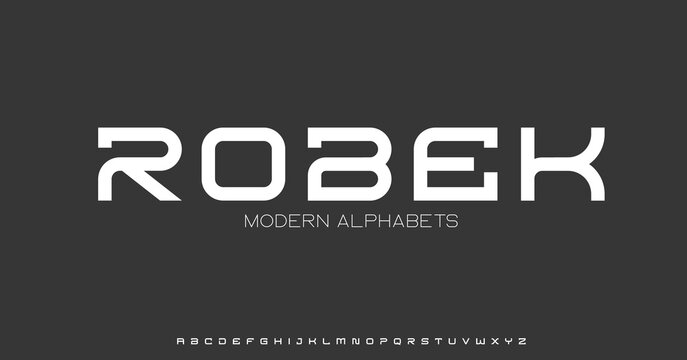 Modern Sports tech font typography. MINIMAL vector typeface for a company. Minimal gaming fonts for logo design.	