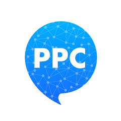 PPC advertising online messenger. Marketing strategy for business promotion. Pay for the banner on the web page. Vector illustration