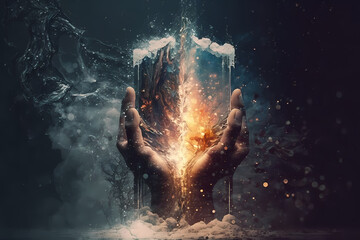 Manifesting balance, ice and fire in harmony