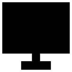 Obraz premium computer monitor vector, icon, symbol, logo, clipart, isolated. vector illustration. vector illustration isolated on white background.