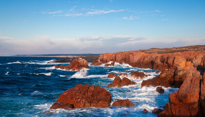 Landscape of the rocky coast of Sines - Portugal