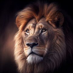 Lion portrait Art