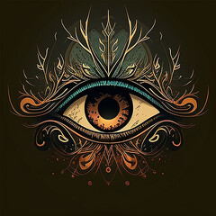  Fantasy eyes. 3d illustrations. Realistic
