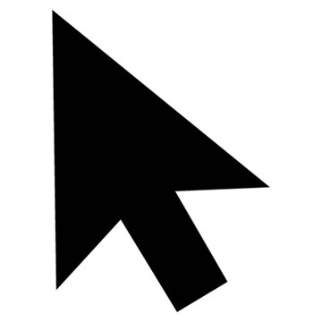 computer mouse click pointer cursor arrow vector, icon, symbol, logo, clipart, isolated. vector illustration. vector illustration isolated on white background.