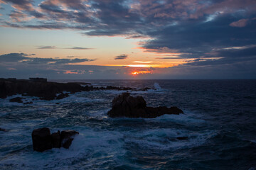 Fototapeta premium Landscape of the northern coast of Sines - Portugal
