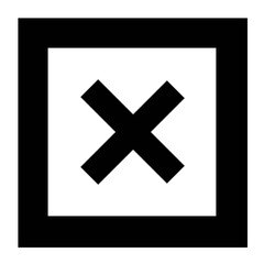 Obraz premium cancel vector, icon, symbol, logo, clipart, isolated. vector illustration. vector illustration isolated on white background.