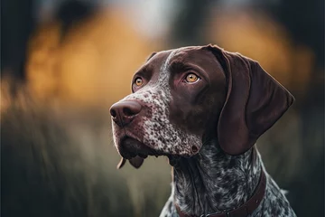 Gardinen German shorthaired pointer dog © Luise