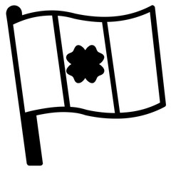 st patricks day flag glyph icon