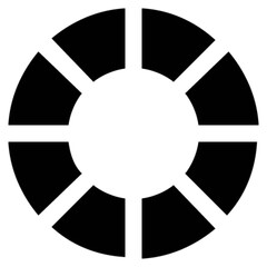 dashed circle vector, icon, symbol, logo, clipart, isolated. vector illustration. vector illustration isolated on white background.