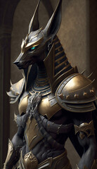 Anubis in battle armor