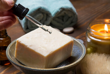 Spa natural soap and massage oil - 568562928