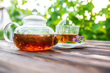 Keeping fresh medicinal herbs in the jar. Matthiola incana, Brompton stock, common stock, hoary stock, ten-week stock, and gilly-flower tea with fresh quotes, which can give an antiseptic effect