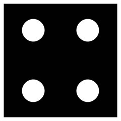 dice four vector, icon, symbol, logo, clipart, isolated. vector illustration. vector illustration isolated on white background.