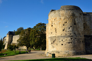 Fototapeta na wymiar Château de Caen en Normandie, France