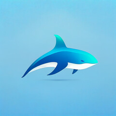Naklejka premium shark logo mascot