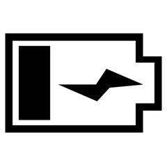 low battery vector, icon, symbol, logo, clipart, isolated. vector illustration. vector illustration isolated on white background.