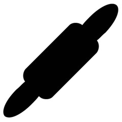 rolling pin vector, icon, symbol, logo, clipart, isolated. vector illustration. vector illustration isolated on white background.