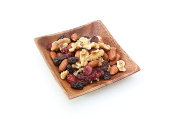 白背景のミックスナッツ