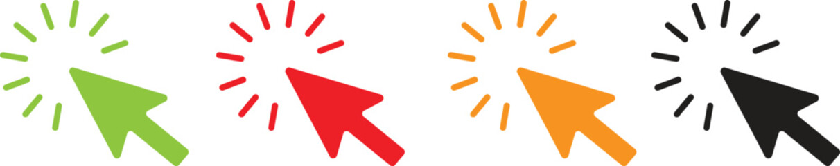 colorful arrow icon vector, set arrows symbol sign. isolated.