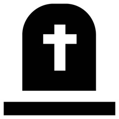 Fototapeta premium tombstone vector, icon, symbol, logo, clipart, isolated. vector illustration. vector illustration isolated on white background.