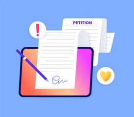 Petition signing process