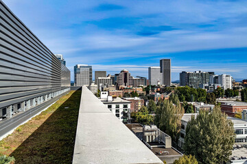 Downtown Portland Rooftop Skylines
